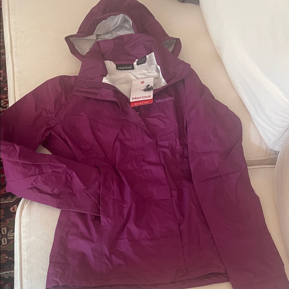 Marmot Women's Hooded PreCip jacket NWT